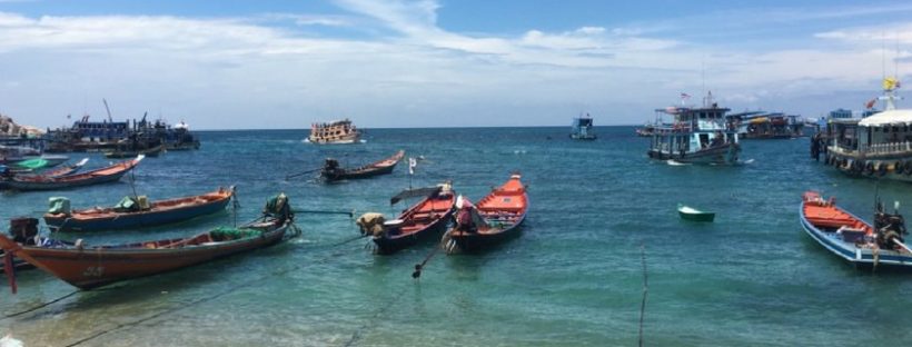 boats in the water, Chiang Rai, Thailand